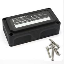 300A 48V DC Busbar Box 4/12 Terminal M10/M6 Studs Bus Bar Power Distribution Block Bus Bar for Car RV Truck Marine Boat Vehicles gray