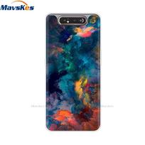 6.7'' For Samsung Galaxy A80 Case Silicone Soft TPU Back Cover For Samsung Galaxy A90 A 80 Phone Case soft bumper A80 2019 Cover Samsung Galaxy A90 blue