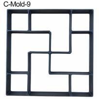 Pave Garden Daugkartinio naudojimo DIY Stone Road betono cemento plytų grindinio dangos forma C