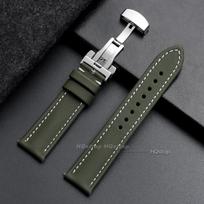 18mm 19mm 20mm 21mm 22mm Sailcloth Straps for Omega for Seiko Smart Watches Butterfly Buckle Stitching Quick Release Watch Band 18mm