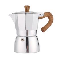 Kavos virimo puodas su karščiui atsparia rankena, espresso kavos aparatas viryklei, 150/300 ml, buitinis mažas espresso puodas pieno baltumo spalva