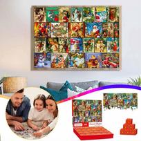 Christmas Advent Calendar Puzzle 2025 Countdown Calendar 24 Days Jigsaw Puzzles Countdown Calendar 24 Days Jigsaw Puzzles 24PCS raudona