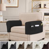 Color Sofa Armrest Covers Removable Stretch Furniture Arm Protector Washable Portable Storage Bag For Living Room 2Pcs Solid 1Set 2Pieces