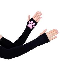 Ice Silk 3D Cat Claw Sunscreen Sleeves UV Protection Arm Sleeve Cooling Sleeves Cover  Daily Use juoda
