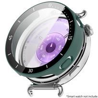 PC+Grūdinto Stiklo Dėklas Huawei Watch GT6 46mm Visiškos Apsaugos Ekrano Apsauga Buferis Watch GT6 41mm Apsauginiai Priedai gray