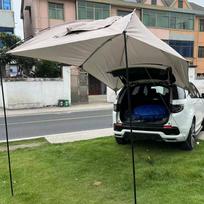 Kempingo visureigio palapinė su bagažinės bortu, apsauga nuo lietaus, apsauga nuo saulės, automobilio palapinė, lauko kelioninė automobilio palapinė, tentinė stoginė, automobilio išoriniai priedai CHINA black