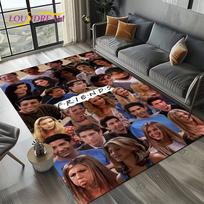 27 Style Central Perk Friends TV Show Carpet Rug for Living Room Bedroom Home Sofa Decoration,Kid Area Rug Non-slip Floor Mat 40x60cm( 15x23in ) gray