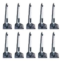 10Pcs Reception Pen Desk On Chain with Stand Counter Pen Registration Gel Ink Pen Security Pen Holder for Reception Desk 1 gray