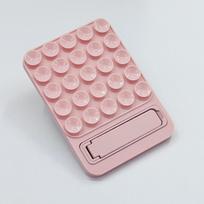 Trendy Silicone Suction Cup Phone Holder - Dopamine Color Back Sticker dangaus mėlyna spalva