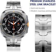 Stainless steel Strap for Samsung Galaxy Watch Ultra 47mm Metal Butterfly buckle Wristband for Galaxy Watch 8-7 Ultra 47mm Band Galaxy Watch Ultra sidabras