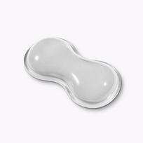Mouse Pad With Wrist Rest, Keyboard Rest, Anti Slip Silicone Transparent Desktop Office Game Console, Mouse Wrist Rest S white