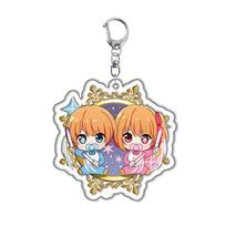 OSHI NO KO Hoshino Rubii Anime Acrylic Keychain Lovely Bag Charms Pendant Gift Fun Key Chain Cute Souvenir Creative Kingring 6 cm beige