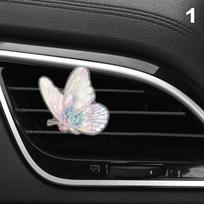 Colorful Butterflies Car Vent Aromatherapy Diffuser Plaster Floral Air Freshener Ornament Car Aromatherapy Accessories Interior white