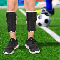 1 pora vaikų futbolo blauzdų apsaugų, futbolo paminkštinti kelio apsaugai, apsauginė įranga jaunimui (Juoda) black