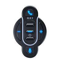 Motociklo vairo nuotolinio valdymo pultelis Bluetooth 5.4 Nuotolinio valdymo mygtukas Laisvų rankų įranga Belaidis šalmo ausinių valdiklis Atsparus vandeniui black