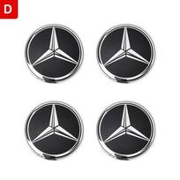 56mm 60mm 65mm 75mm Automobilio Rato Centrinio Gaubto Emblema Lipdukas Mercedes Benz W204 W205 W212 W213 W221 W177 W246 GLA GLC CLA A 56mm white