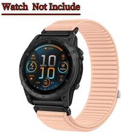 20 22 26mm Nylon Loop Strap for Garmin Fenix 8 Enduro 3 2 Fenix E  Quick Fit Band Accessory for Garmin Fenix 7X/6X/5X Watch Band Fenxi 8 51mm rožinė