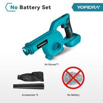 Yofidra Brushless, labai galingas elektrinis pūstuvas 6 pavarų sodo buitinis dulkių valymo elektrinis įrankis 18V Makita Batteryv Without Battery