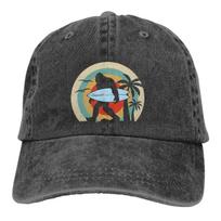 Summer Cap Sun Visor Surfing Funny Surf Classic Hip Hop Caps Bigfoot Sasquatch Cowboy Hat Peaked Trucker Dad Hats Adjustable rožinė