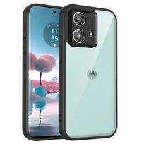 Skaidrus silikoninis dėklas Motorola Moto G84 G64 G54 G34 G24 G14 G04 G04S Power PC galinis TPU bamperis smūgiams atsparus telefono dėklas For Moto G84 juoda