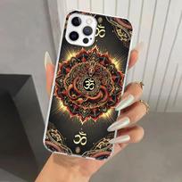 Mandala Chakra Insist Yoga Phone Case for Iphone 17 Air 16 15 Plus 14 13 Mini 12 11 Pro Max 16E 7 8 SE 2020 Soft Funda Print She iPhone 16E brown