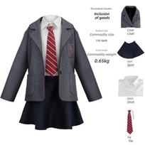Matilda Gray Mokyklinė Uniforma Cosplay Kostiumas Muzikinis Hortensia Vaikų Apranga Vaidmenų Žaidimo Cosplay Drabužiai Matilda Gray School Uniform Children 120 gray