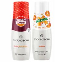Set Of 2 Concentrates Sodastream Shwip Shwap Cola Orange + Mirinda Zero