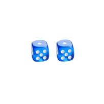 Acrylic Dice Set for Board Games Transparent Gaming Dice with Standard Numbering for Role Playing Games and Tabletop Accessories One Size blue