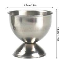 1Pcs Egg Holder Stainless Steel Eggs Cup Stand Tool Caviar Cup Breakfast Egg Holder Banquet Eggs Supplies Kitchen Accessories CHINA gray