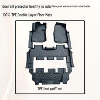 Changan CS75 PRO TPE Eco-Friendly Floor & Door Sill Mats Thickened Threshold - Single Layer TPE Mat gray