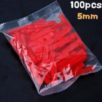 100 vnt. Daugkartinio naudojimo 5/6/10 mm plastikinių plytelių pleištinis tarpiklis Išlyginimo spaustukai Grindų lokatorius Keraminės plytelės klojimas Reguliavimas Konstrukcija prie