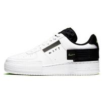 Nike Air Force 1 Type White Black Volt AT7859-101 43 white
