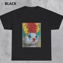 Sad Clown Cat T-Shirt and kids tshirt | Viral Meme Graphic Tee 120 brown