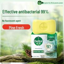 Dettol Pine Bar Soap 105g x 6 yellow