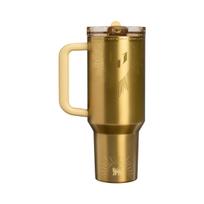 Stanley x Messi Quencher ProTour dangtelis su šiaudeliu termosas 1.18L Messi Legacy Gold ONE SIZE auksas