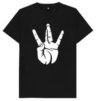 Westcoast Hand Sign Rap Hip Hop Inspired T Shirt 4XL black