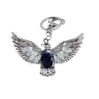 Unique Personalization Keychain Featuring Hawks Wing And Cat Eye Stone Vintage Design For Car Keys Or Bag Decoration Gift auksas