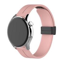 Universal Magnetic Silicone Strap for Huawei GT6 Pro, Samsung 8, Garmin, Xiaomi 20-22mm 18mm beige