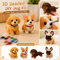 3D Karoliukų Šuns Gyvūno Figūrėlės „Pasidaryk Pats“ Rinkinys Rankų Darbo Karoliukų Rinkinys Kūrybingų Karoliukų Surinkimo Medžiagų Pakuotė Kūrybai One Size orange