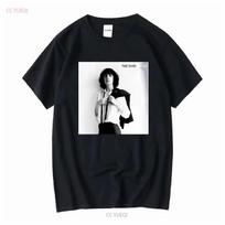 Patti Smith Horses T Shirt Black Vintage Washed Top For Everyday Wear Slightly Stretched Stylish Soft Casual Versatile S įvairiaspalvis