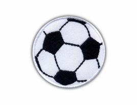 Patchion Football - Soccer Ball - Self-Adhesive Backing - Embroidered Patch/Badge/Emblem