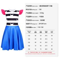 Children's Halloween Gabby Dress Up Baby Girls Gabbys Dollhouse Costume Kids Pajamas Set Long Sleeve T Shirt Pants Party Outfits 110cm blue