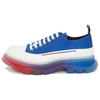 Alexander McQueen Tread Slick Low Lace Up Royal White 705660W4TGE1141 39 blue