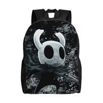 Hollow Knight Silksong Teenage Backpack Outdoor High School Hiking Travel Cartoon Daypack for Men Women College Canvas Bags black