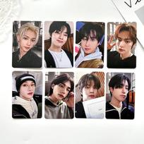 Stray Kids ROCK-STAR Album 8pcs Photocards Set Kpop Idol Lomo Cards High Definition Member Photo Cards Collection Fan Support Gift Merchandise 1 gray