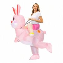 Velykų kiškio pripučiami kostiumai Anime personažo triušio karnavaliniai Helovino Kalėdų Cosplay vakarėlio kostiumai suaugusiems L mėlyna