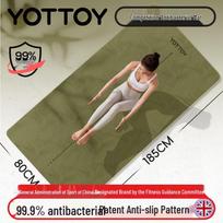 Yottoy 7mm Antibacterial TPE Yoga Mat 7mm ruda