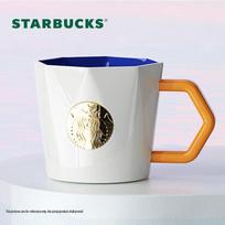 Starbucks Geometric Element Badge Mug 395ml gray