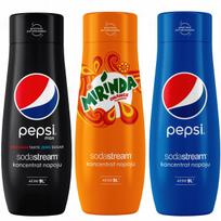 Set of 3 SodaStream Pepsi+Pepsi MAX+Mirinda concentrates