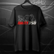 For Moto Morini Dart 350 & 400 1988-99 Fans – Moto Animals Illustration T shirt XL black